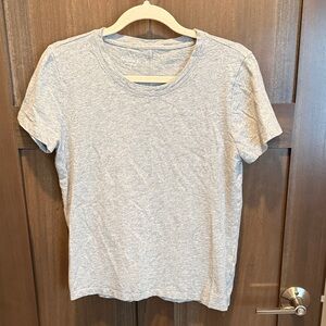 J. Crew Women's Short Sleeve Crewneck Tee - Light Heather Gray